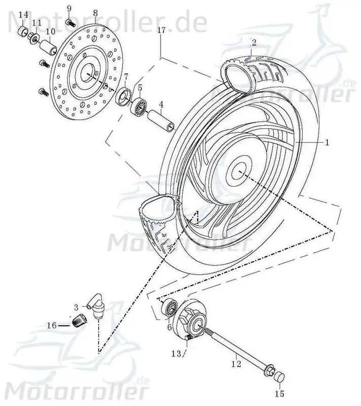 Super-Preis Buchse 10x20x20mm Jonway Stratos Montana Scooter 2090408-4 Hülse Distanzhülse Lagerbuchse Distanz-Hülse Distanzbuchse Passhülse Rex