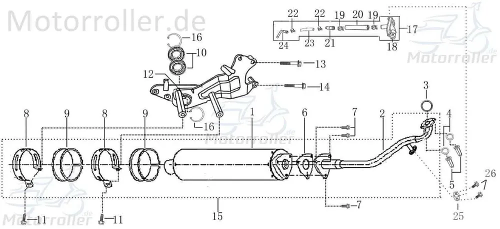 Geprüft Rex Hiker 50 City DD Bundschraube M8x25mm 50ccm 2Takt 706875 Maschinenschraube Flanschschraube Flansch-Schraube Maschinen-Schraube
