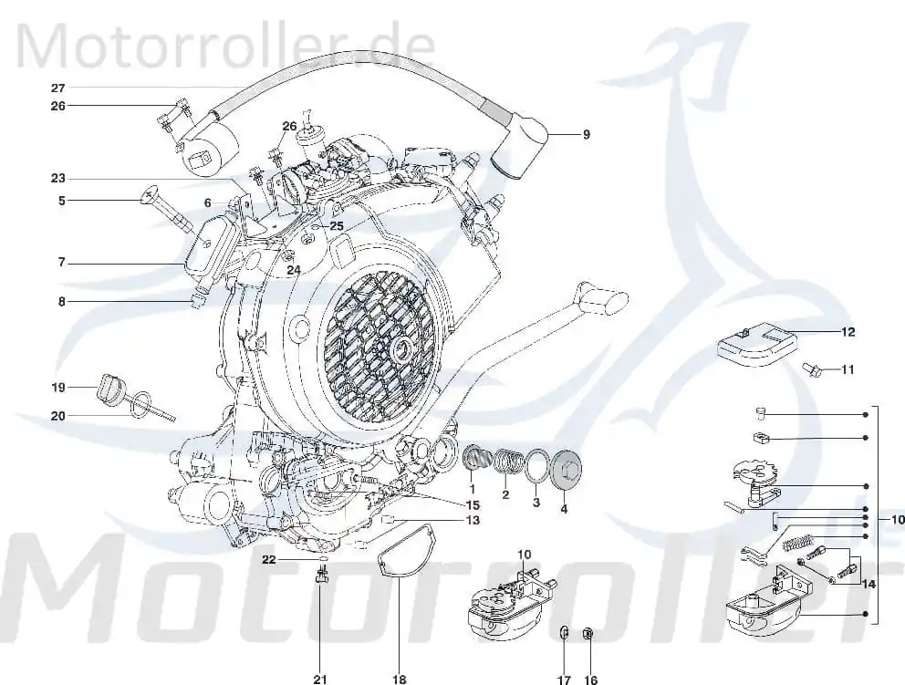 Peilstab 125ccm 4Takt Kreidler STAR Deluxe 4S 125 SF513-0064 Peilstift 125ccm-4Takt Scooter STAR Deluxe 4S 200 Moped Ersatzteil Service Garantierte Lieferung