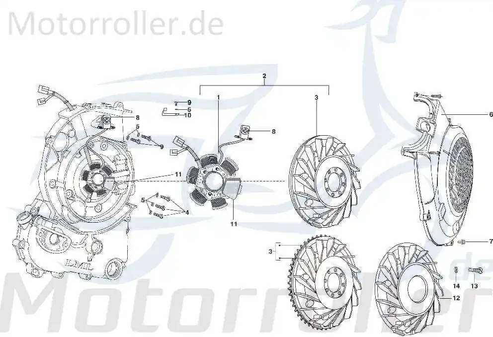 Kreidler STAR Deluxe 4S 125 Kabelführung 125ccm 4Takt 720065 Halterung - 125ccm-4Takt Scooter LML Ersatzteil Service Inpektion Sonderaktion