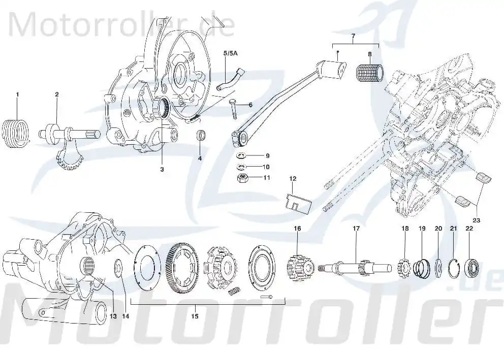 Online Kaufen Kreidler STAR Deluxe 4S 125 Kickstarterwelle 125ccm 4Takt SF513-1521 Kickstarter-Welle Kickstarterhauptwelle Kickstarterachse Scooter
