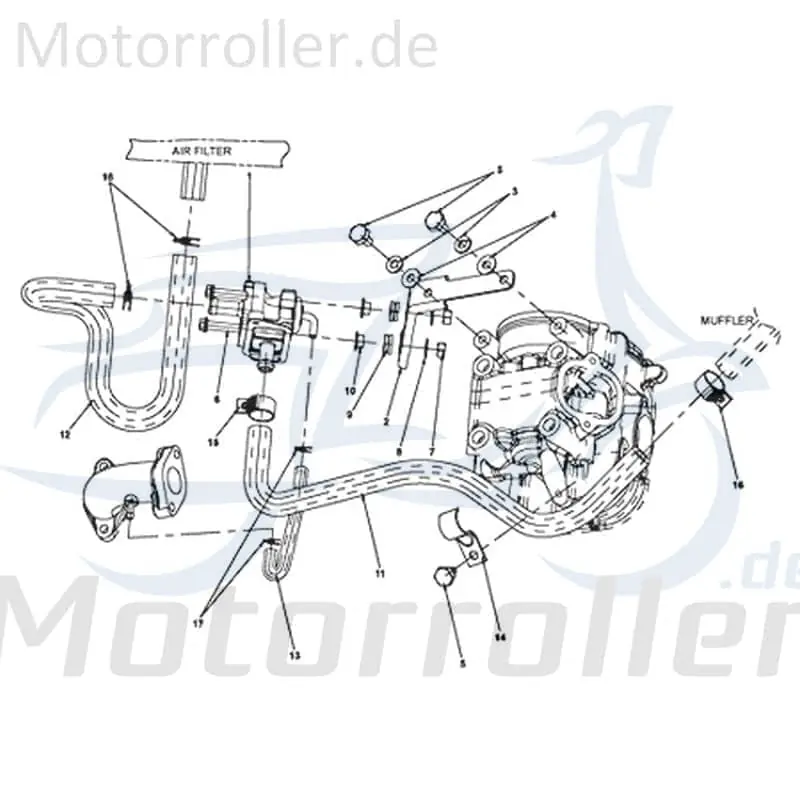 Letzte Chance Kreidler STAR Deluxe 4S 125 Schlauch 125ccm 4Takt 720046 Gummischlauch Leitung Zuleitung Plastikschlauch Ableitung 125ccm-4Takt Scooter