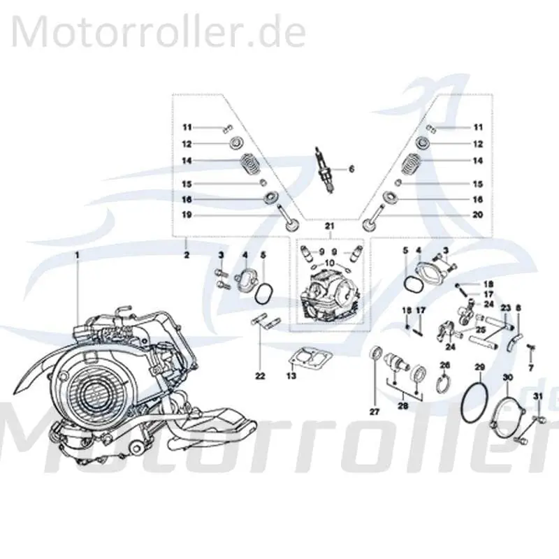 Kreidler STAR Deluxe 4S 125 Ventilschaftdichtung 125ccm 4Takt 720048 Ventilschaftabdichtung Dichtung-Ventilschaft 125ccm-4Takt Scooter Mega-Angebot