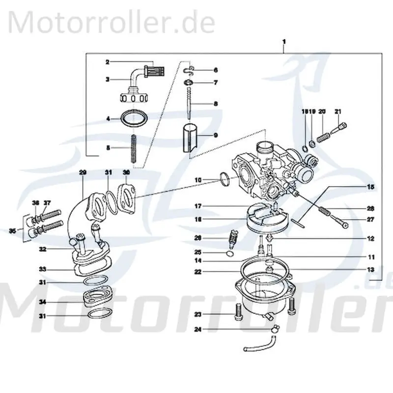 Sofort Bestellen Kreidler STAR Deluxe 4S 125 Vergaserabdeckung 125ccm 4Takt 720098 Vergaserdeckel 125ccm-4Takt Scooter LML Ersatzteil Service Inpektion