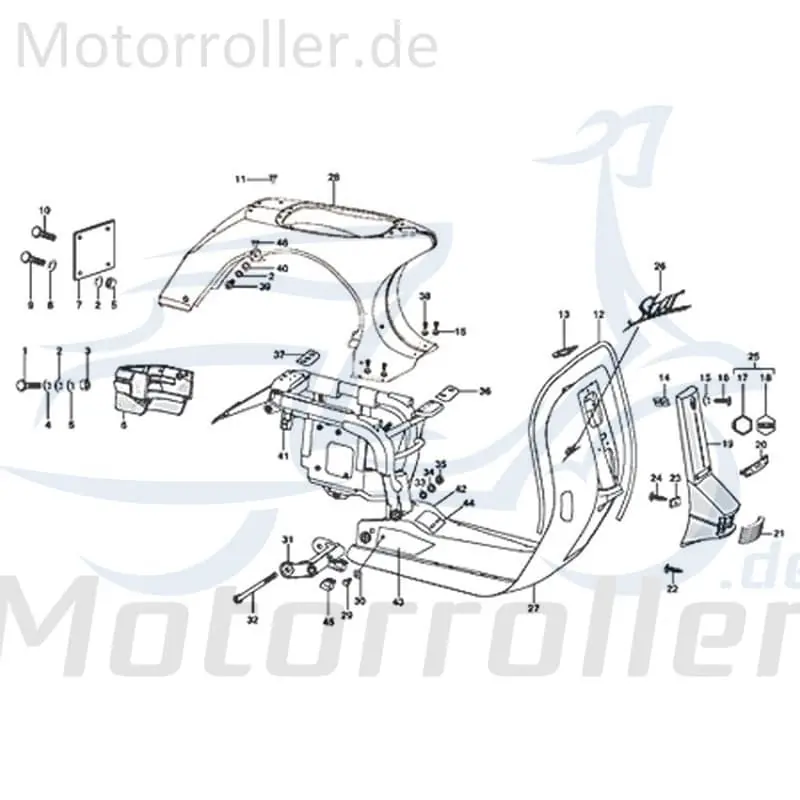 Kreidler STAR Deluxe 4S 125 Stoßfänger 125ccm 4Takt 720164 Puffer Dämpfer Stoßdämpfer 125ccm-4Takt Scooter LML Ersatzteil Service Echt