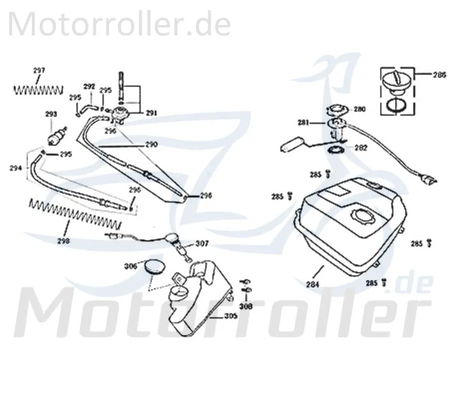 Sonderaktion ZNEN Ansaugschlauch Unterdruckschlauch 50ccm 1768B-F22-A200 2Takt Ansaugstutzen Ansaugrohr Vakuumschlauch Saugleitung Ansaug-Rohr ZNEN
