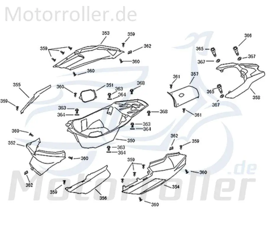 ZNEN Florett 2.0 50 City GEPÄCKTRÄGER 50ccm 2Takt 81200-F22-9000-FCS2 Topcase-Halterung Kofferträger Gepäck-Träger Topcasehalterung Markenprodukt