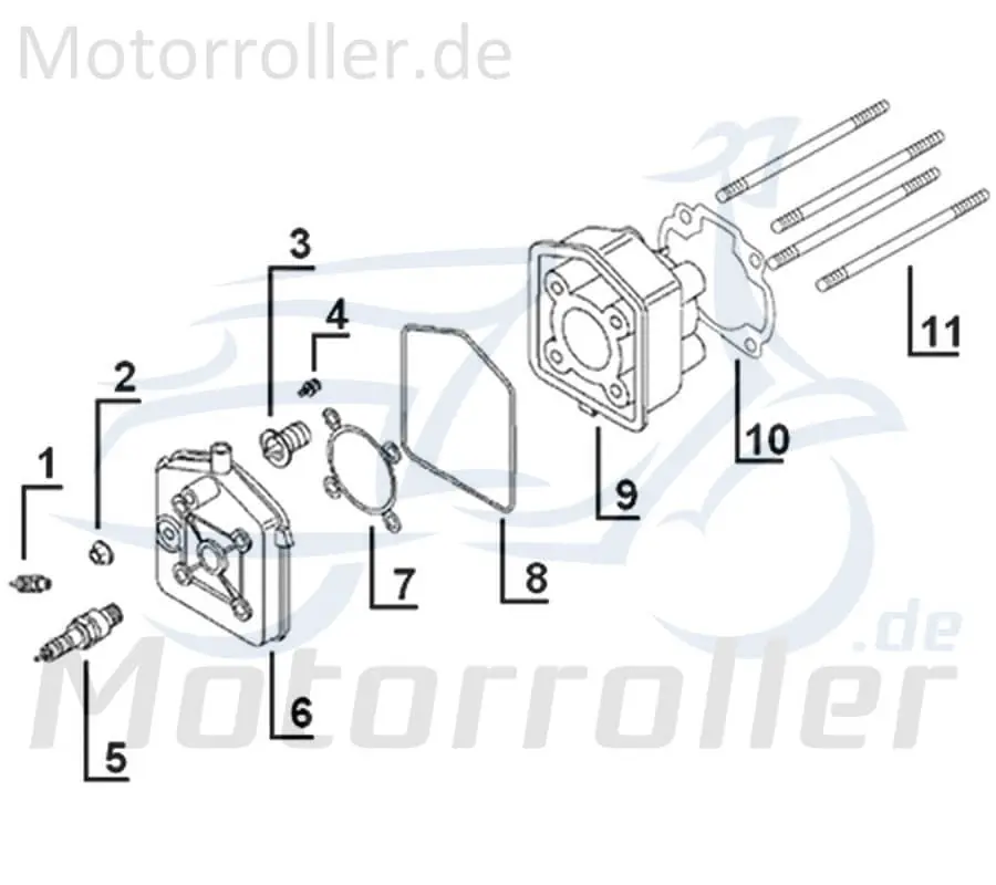 Kreidler Galactica 3.0 LC 50 Zylinderkopf LC Wasserkühlung 741419 Zylinder-Kopf Zylinder-Deckel Zylinderdeckel 50ccm 2Takt Ausverkauf