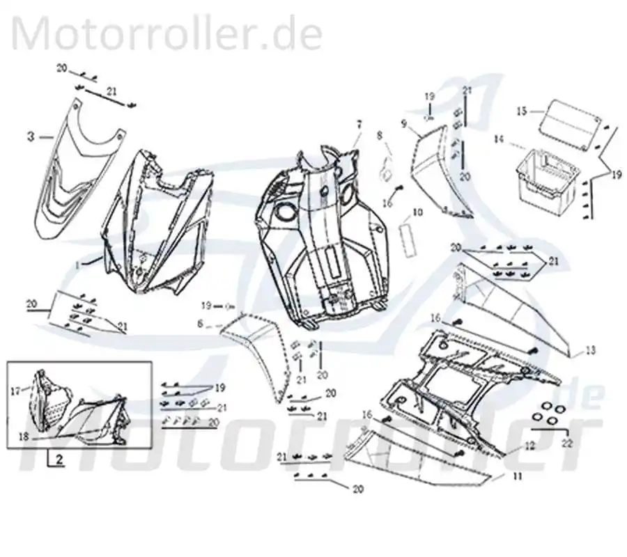 Direkt Vom Hersteller Kreidler Galactica 3.0 LC 50 DD Scheinwerfer 50ccm 2Takt 741476 Frontscheinwerfer Hauptscheinwerfer Front-Scheinwerfer Vorderlicht