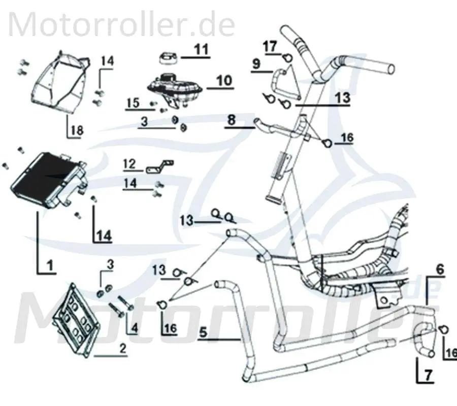 Kreidler Galactica 3.0 LC 50 DD Kühlwasserschlauch 50ccm 2Takt 741468 Kühlerschauch 50ccm-2Takt Scooter Ersatzteil Service Inpektion Meistverkauft