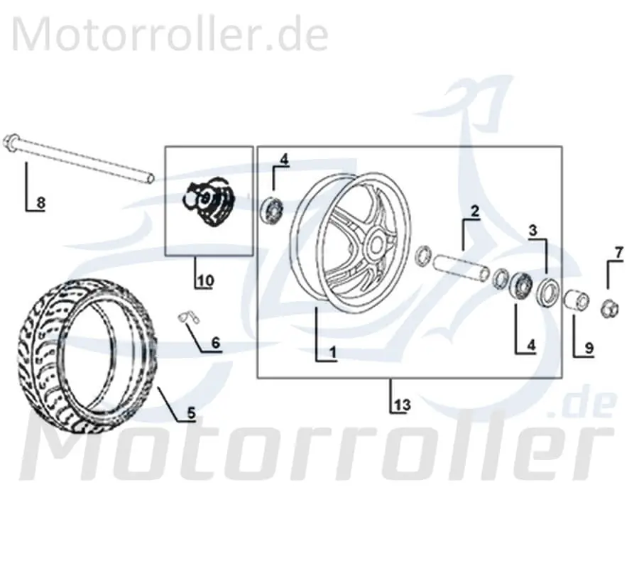 Zertifiziert Kreidler Galactica 3.0 LC 50 DD Tachoantrieb 50ccm 2Takt 741503 Tachowellenantrieb Tachometerantrieb Tacho-Schnecke Tachometerzahnrad
