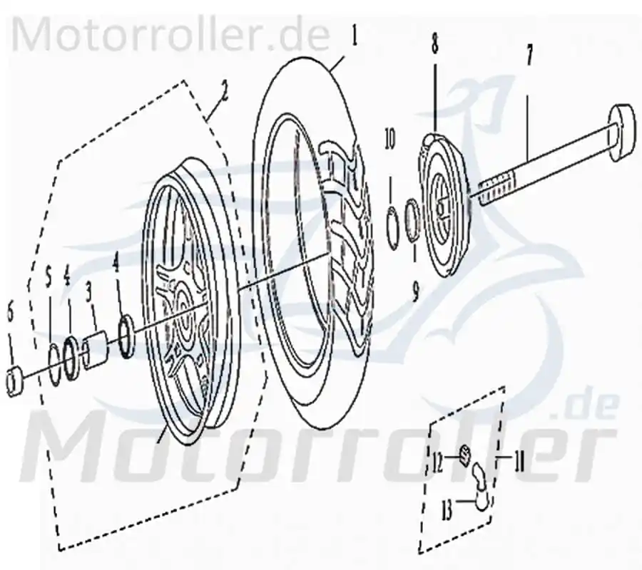Sofort Bestellen Kreidler Galactica 3.0 LC 50 DD Vorderradreifen 120/60-13 741501 Rollerreifen Frontreifen Vorderreifen Mantel Scooter Ersatzteil