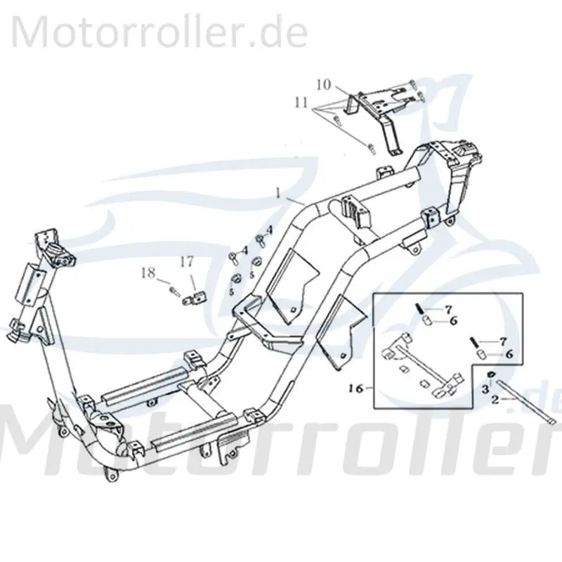 Kreidler Galactica 3.0 LC 50 DD Gummieinsatz 50ccm 2Takt 741518 mit Gewinde 50ccm-2Takt Scooter Ersatzteil Service Inpektion Markenprodukt