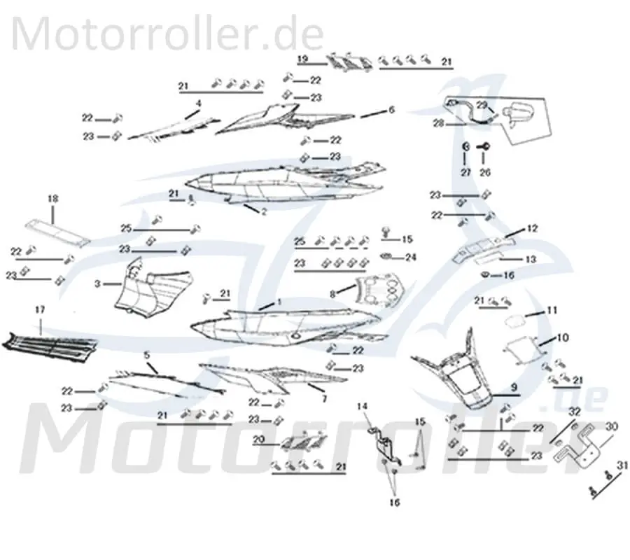 Wochenendangebot Kreidler Galactica 3.0 LC 50 DD Kennzeichenhalter 50ccm 2Takt 80105-ABA9-9000 Nummernschildhalter Kennzeichen-Halter Halterung Scooter