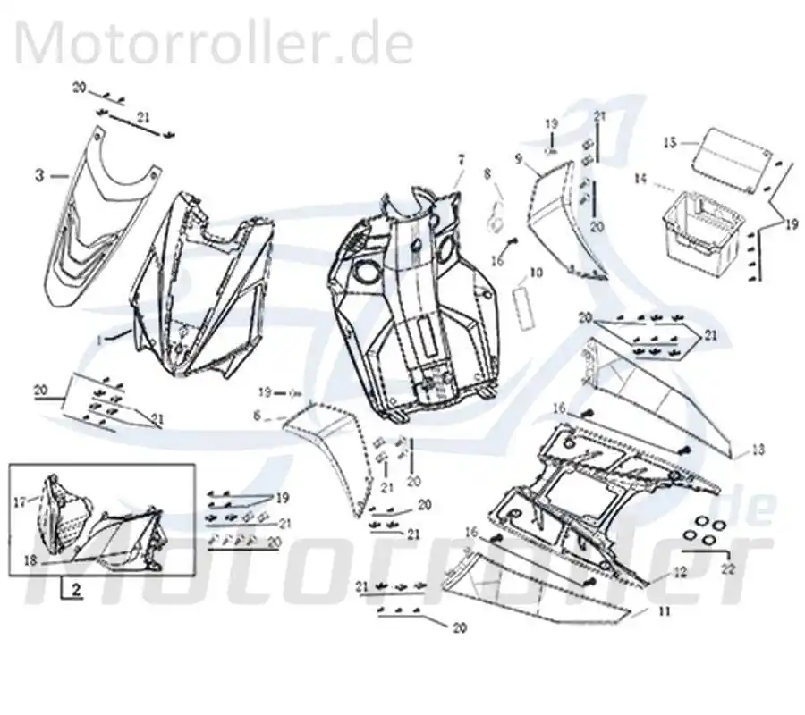 Kreidler Galactica 3.0 LC 50 DD Seitenverkleidung unten rechts mattschwarz 741541 Seitenleiste Trittbrettverkleidung Fussbrettabdeckung Knallerangebot