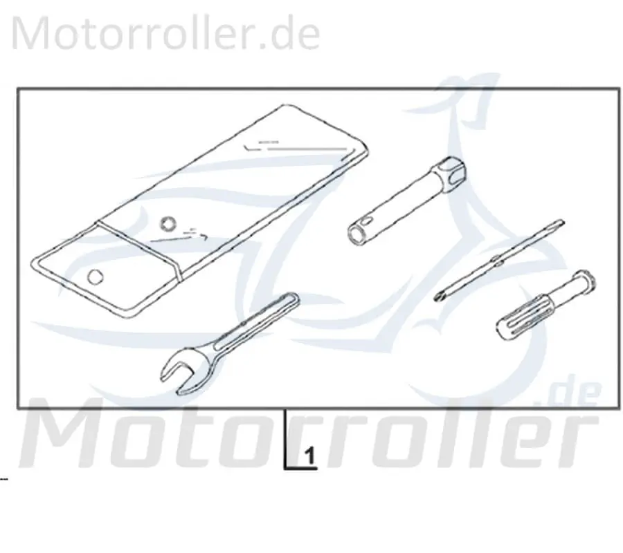 Angebot Kreidler Galactica 3.0 LC 50 DD Bordwerkzeug 50ccm 2Takt 89010-BJ-9000 Werkzeugset Werkzeugtasche Werkzeugbox Pannenwerkzeug Scooter