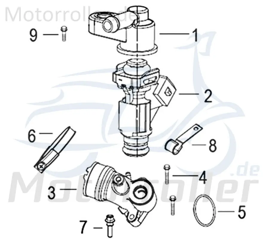 Top-Angebot Kreidler Insignio 125 2.0 Schlauchhalter 125ccm 4Takt 750004 Gummiclip für Benzinschlauch Halteröse 125ccm-4Takt Scooter Qingqi Service