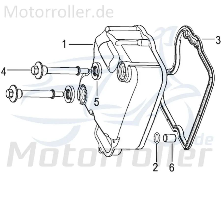 Günstig Kreidler Insignio 125 2.0 Ventildeckeldichtung 125ccm 4Takt 750007 Dichtung-Ventildeckel Ventildeckel-Dichtung Dichtung-Zylinderkopf