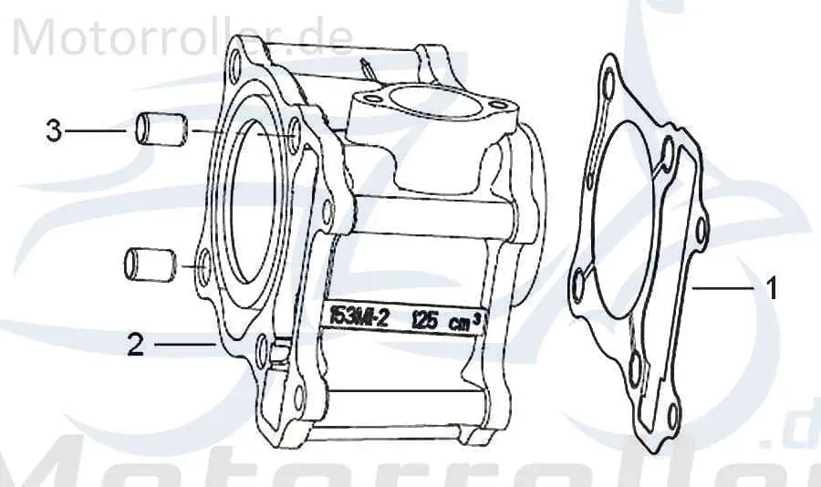 SMC Zylinder Generic Zion 125 Motorzylinder Guss 139013000000 Grauguss Grauguss-Zylinder Gusszylinder Aluzylinder Druckgusszylinder Schneller Versand
