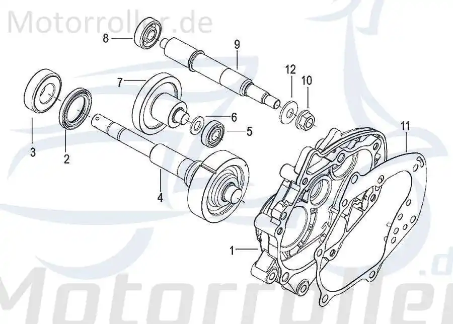 Meistverkauft Kreidler Insignio 125 2.0 Getriebeingangswelle 125ccm 4Takt 750098 Welle-Getriebe Getriebewelle Antriebs-Achse Getriebeeingang Scooter