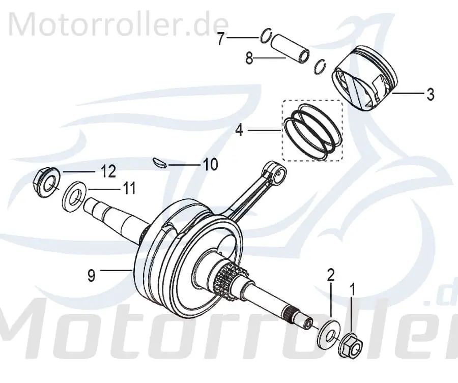 Begrenztes Angebot SMC Kolbenbolzen Generic Zion 125 Kolben-Bolzen 179143000000 Piston-Pins Pleuelbolzen Pleuel-Bolzen Pistonpin Pistonpins Kolben-Pin