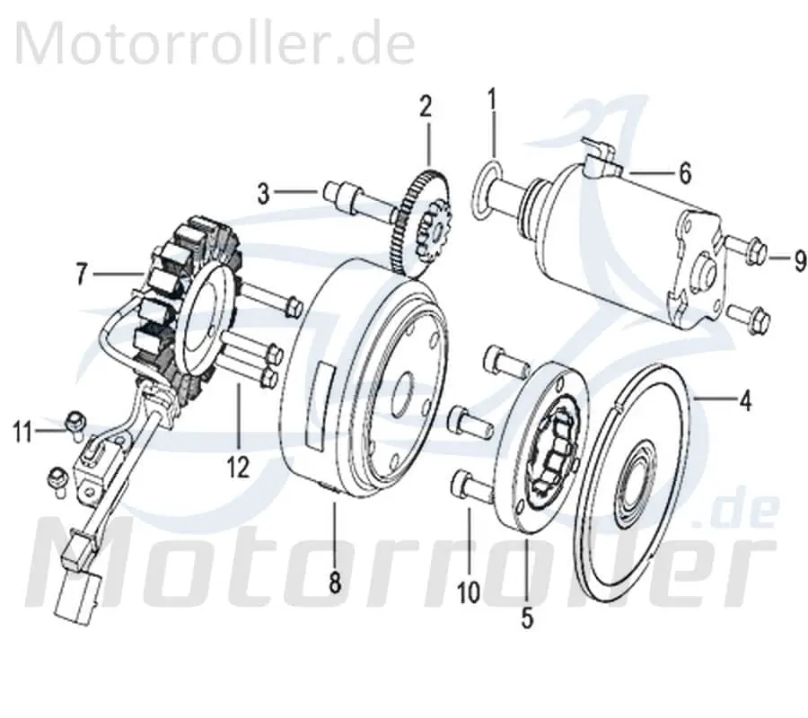 Kreidler Insignio 125 2.0 Schraube 125ccm 4Takt 750124 M8x18mm Innensechskant-Schraube Innensechskantschraube Maschinenschraube Highlight