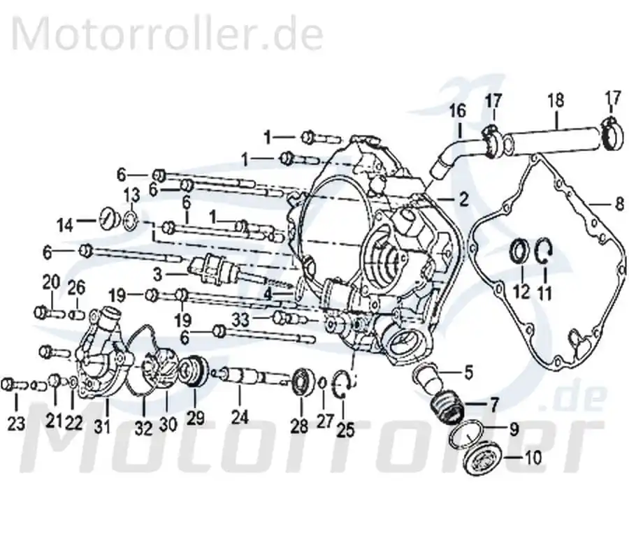 Angebot Kreidler Insignio 125 2.0 Schraube 125ccm 4Takt 750141 M6x35mm Bundschraube Maschinenschraube Flanschschraube Flansch-Schraube Scooter