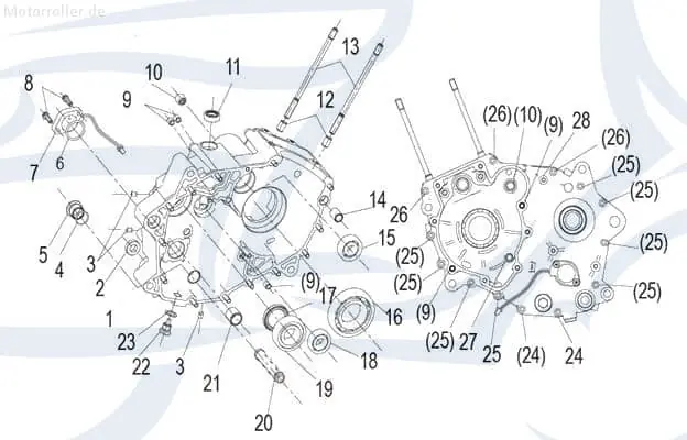 Direktkauf Kreidler Insignio 125 2.0 Kugellager 125ccm 4Takt B12016030101 Wälzlager Rillenkugellager Nadellager Rollenlager Kugel-Lager Scooter