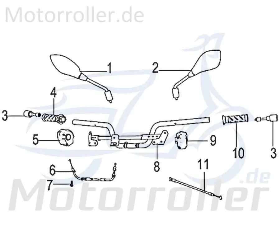 Kreidler Insignio 125 2.0 Gaszug Seilzug 125ccm 4Takt 750202 Bautenzug Gasseilzug Chokezug Bowden-Zug Gas-Zug Seil-Zug Bowdenzugkabel Nur Für Kurze Zeit