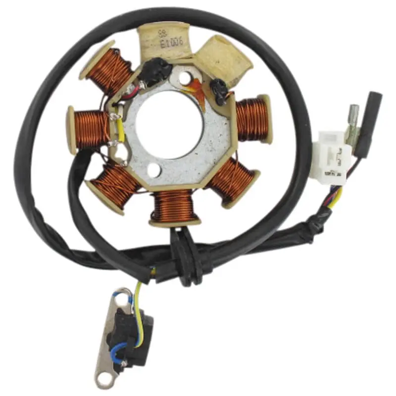 Geprüft Rex Palermo Stromgenerator 50ccm 4Takt Stator Roller Ankerplatte 139QMB JSD50QT-13 50cc 4T 139QMA Zündplatte Zündgrundplatte