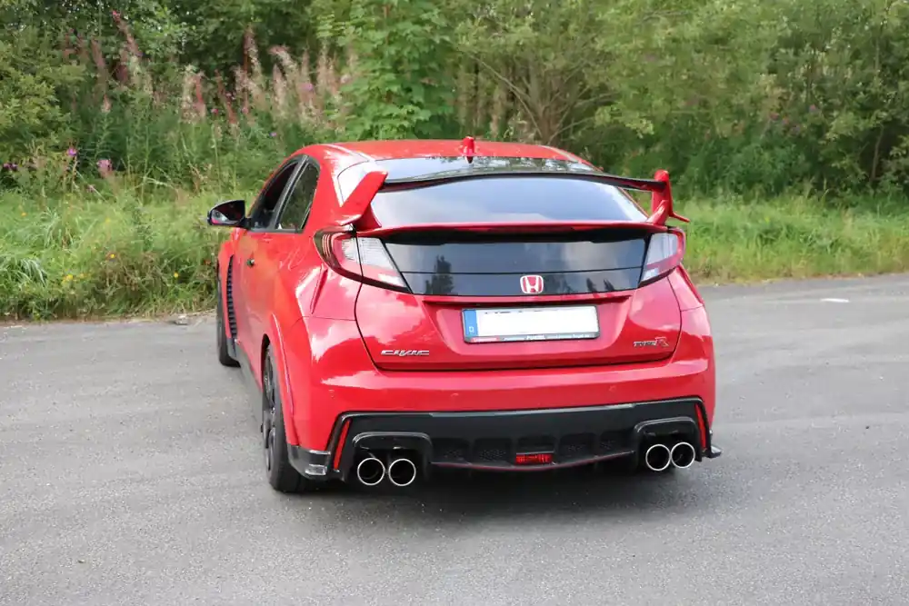FOX Endschalldämpfer passend für Honda Civic IX Type R – 2x90 mm Ausgang rechts/links Preis Gesenkt