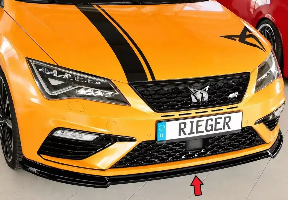 Rieger Spoilerschwert (V2) tiefe Version passend für SEAT Leon FR (5F) 5-tür. (ST/Kombi) ab 01/2017 Direkt Vom Hersteller