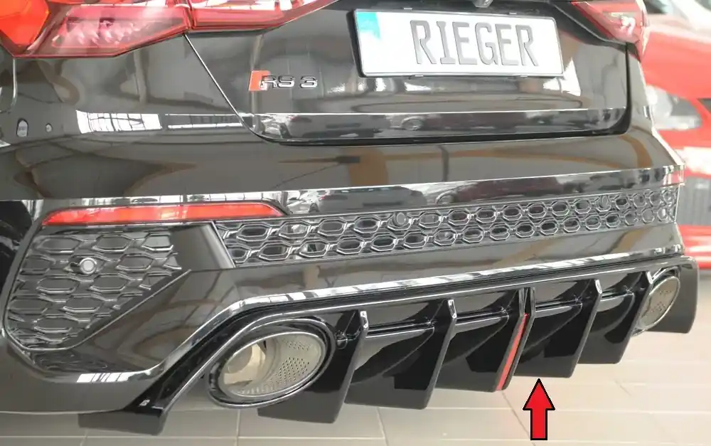 Rieger Heckeinsatz passend für Audi RS3 (GY) Sportback 06.21-05.24 (bis Facelift) Nur Heute