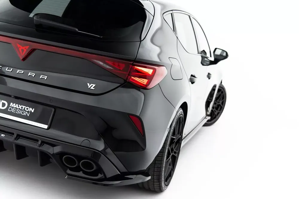 Expressversand Heck Ansatz Flaps Diffusor V.2 passend für Cupra Leon Hatchback Mk1 Facelift