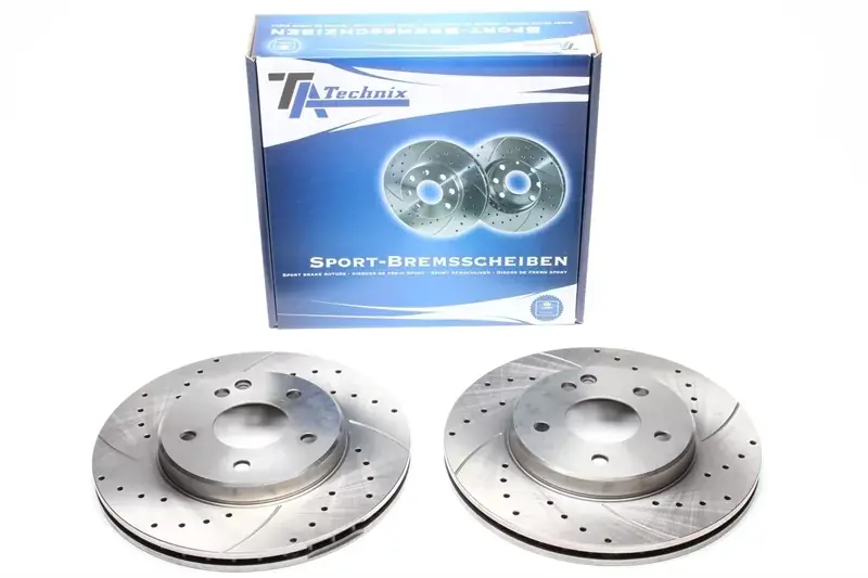 TA Technix Sport Bremsscheiben Satz Vorderachse passend für Mercedes Benz C-Klasse W202/S202 Mega-Angebot