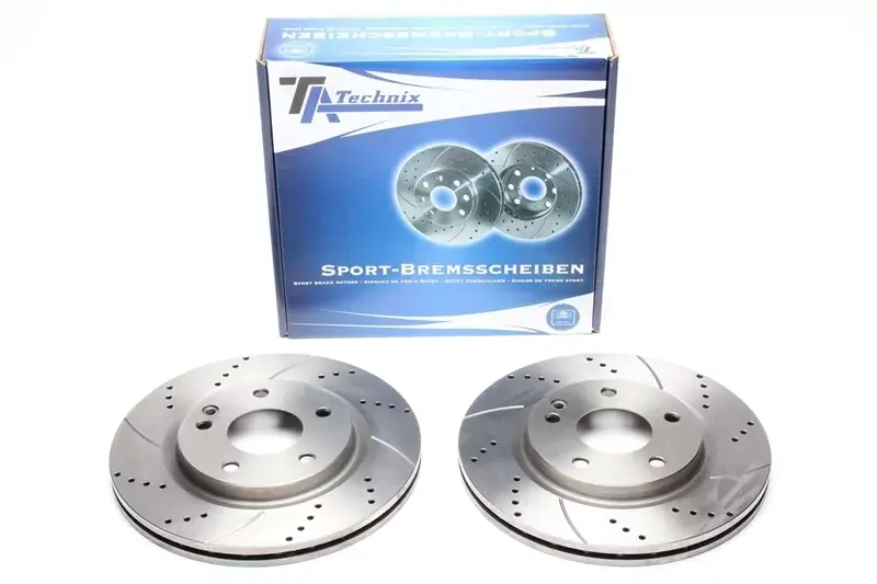 TA Technix Sport Bremsscheiben Satz Vorderachse passend für Mercedes Benz A-Klasse W168 Begrenztes Angebot