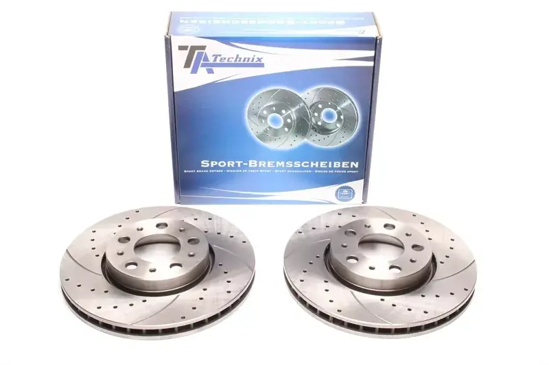 Neue Ware TA Technix Sport Bremsscheiben Satz Vorderachse passend für Volvo S60 I/ S80 I/ V70 II/ XC70 Cross Country