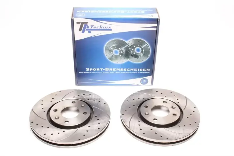 TA Technix Sport Bremsscheiben Satz Vorderachse passend für Citroën C5 Phase I+II / Xantia Typ X1+X2 Top-Seller