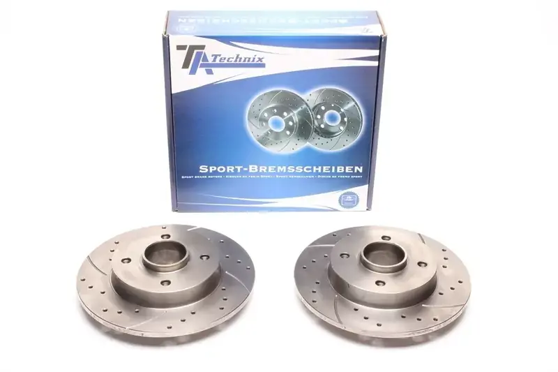 Preisreduziert TA Technix Sport Bremsscheiben Satz Hinterachse passend für Citroën C4 II / DS4 / Peugeot 308 / 308 SW / 308CC