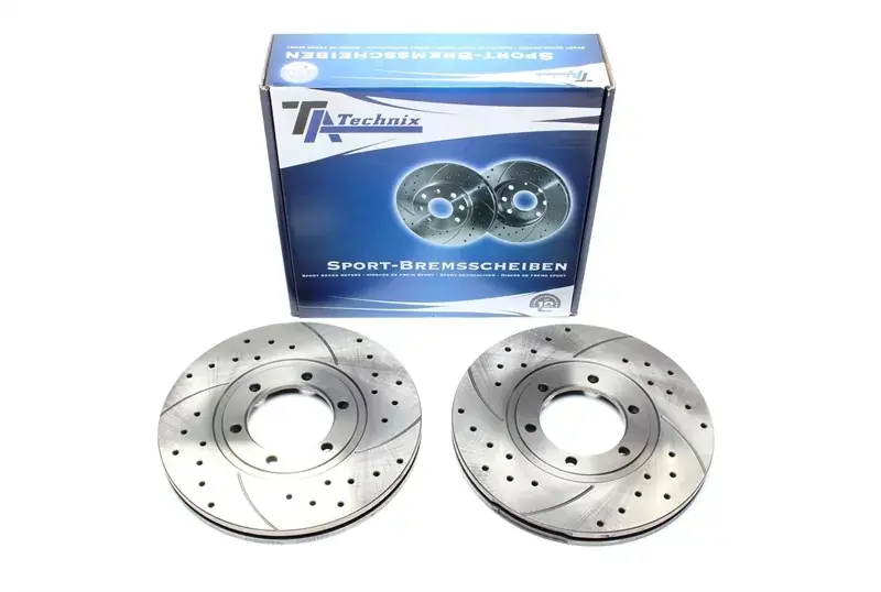 TA Technix Sport Bremsscheiben Satz Vorderachse passend für Kia K2500/K2700/K2900 Heißes Angebot