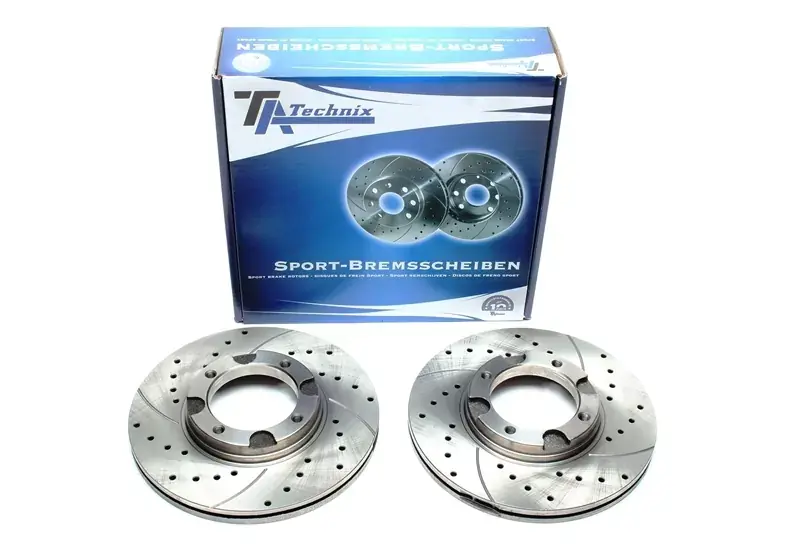 Echt TA Technix Sport Bremsscheiben Satz Vorderachse passend für Hyundai Accent / Pony / S Coupe