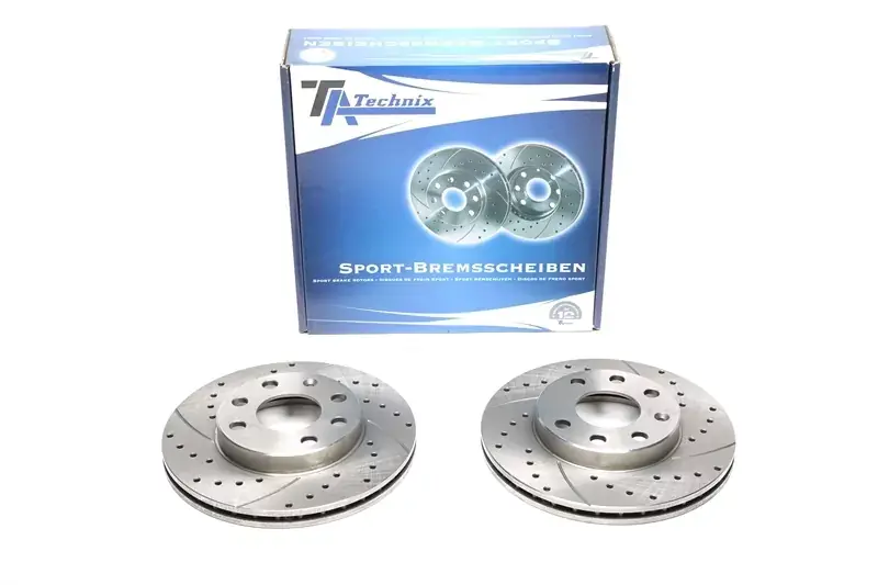 Bestpreis TA Technix Sport Bremsscheiben Satz Hinterachse passend für Chevrolet, Daewoo, Opel