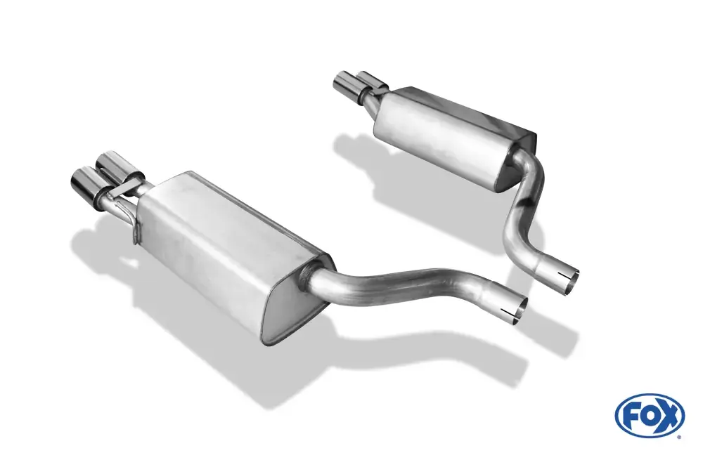FOX Endschalldämpfer 2x76 Typ 13 rechts/links passend für Mercedes S-Klasse C215 Neu