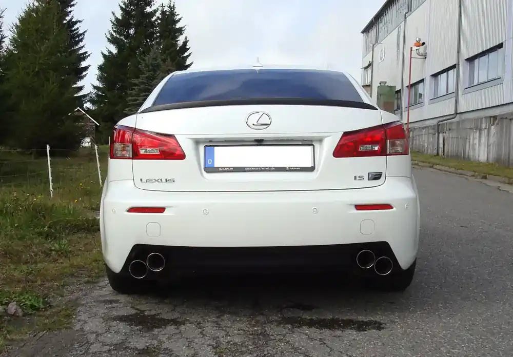 Zertifiziert FOX Endschalldämpfer passend für Lexus IS F – 2x90 Typ 25 Edelstahl