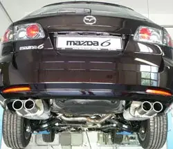 Schnäppchen FOX Endschalldämpfer passend für Mazda 6 Facelift - 2x80 Typ 13 rechts/links