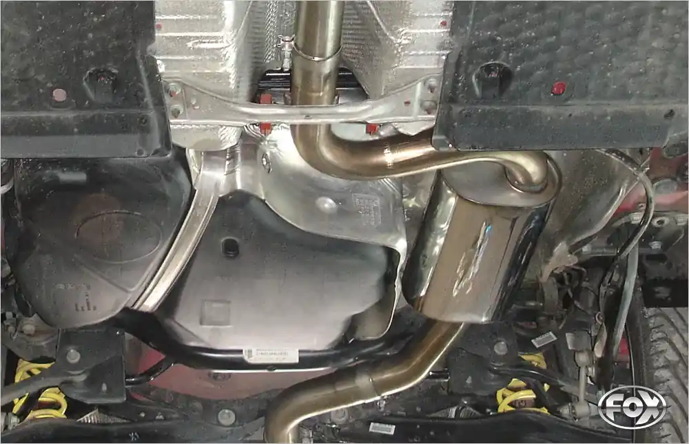 Billig FOX Mittelschalldämpfer 70mm passend für VW Scirocco