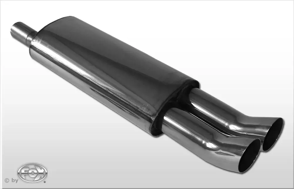Neue Kollektion FOX Endschalldämpfer passend für Opel Astra F Stufenheck 2x76 Typ 18