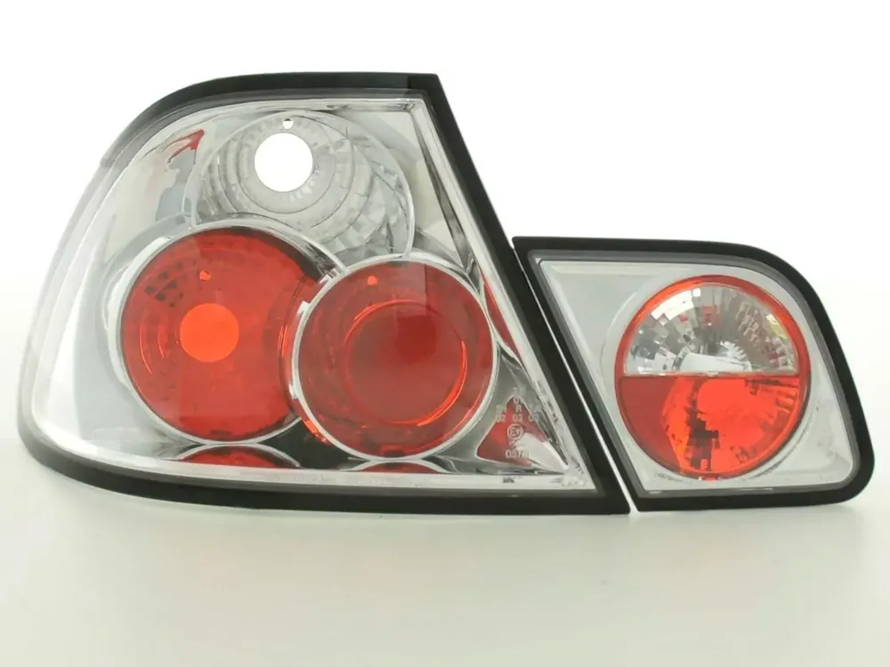 Rückleuchten Set passend für BMW 3er Coupe E46 chrom Preis Gesenkt