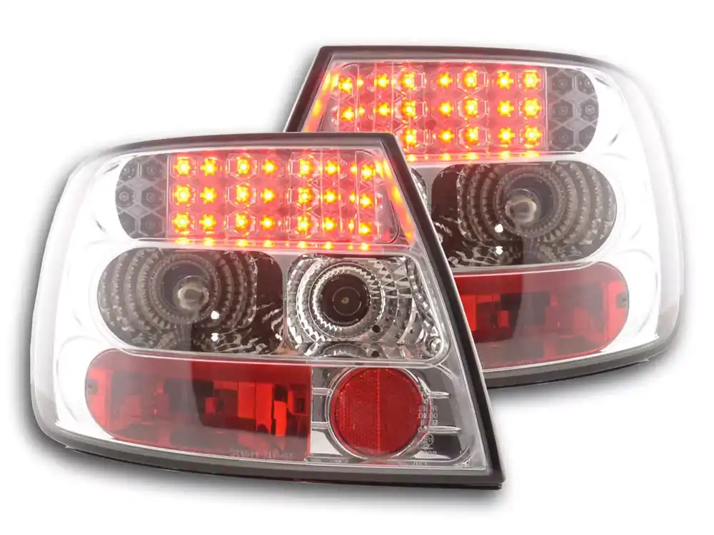 Top-Angebot LED Rückleuchten Set passend für Audi A4 B5 Limousine chrom