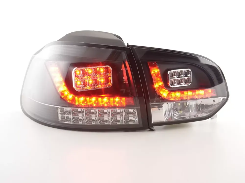 Super-Preis LED Rückleuchten Set passend für VW Golf 6 2008-2012 schwarz mit LED Blinker für Rechtslenker